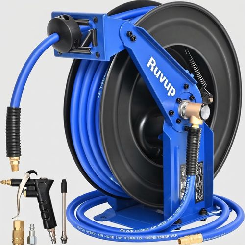 Ruvup Air Hose Reel, 3/8 in x 75 ft